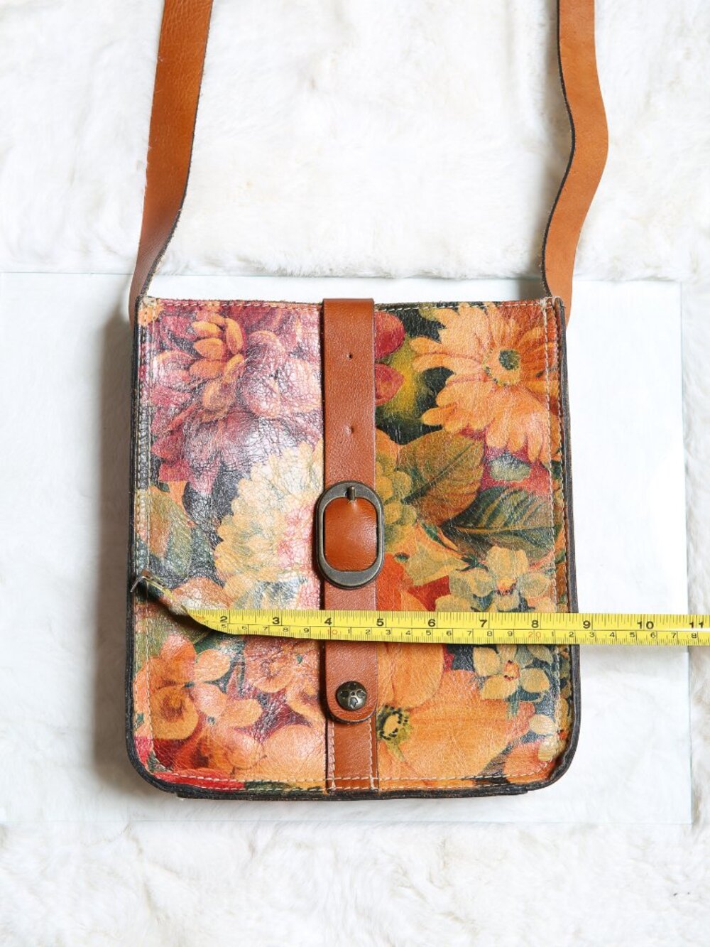 PATRICIA NASH 100% Leather Heritage Collection Venezia Crossbody Bag W/Dust Bag - Picture 11 of 14
